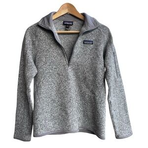 Patagonia Better Sweater Women’s Small Gray Heather Quarter Zip Pullover